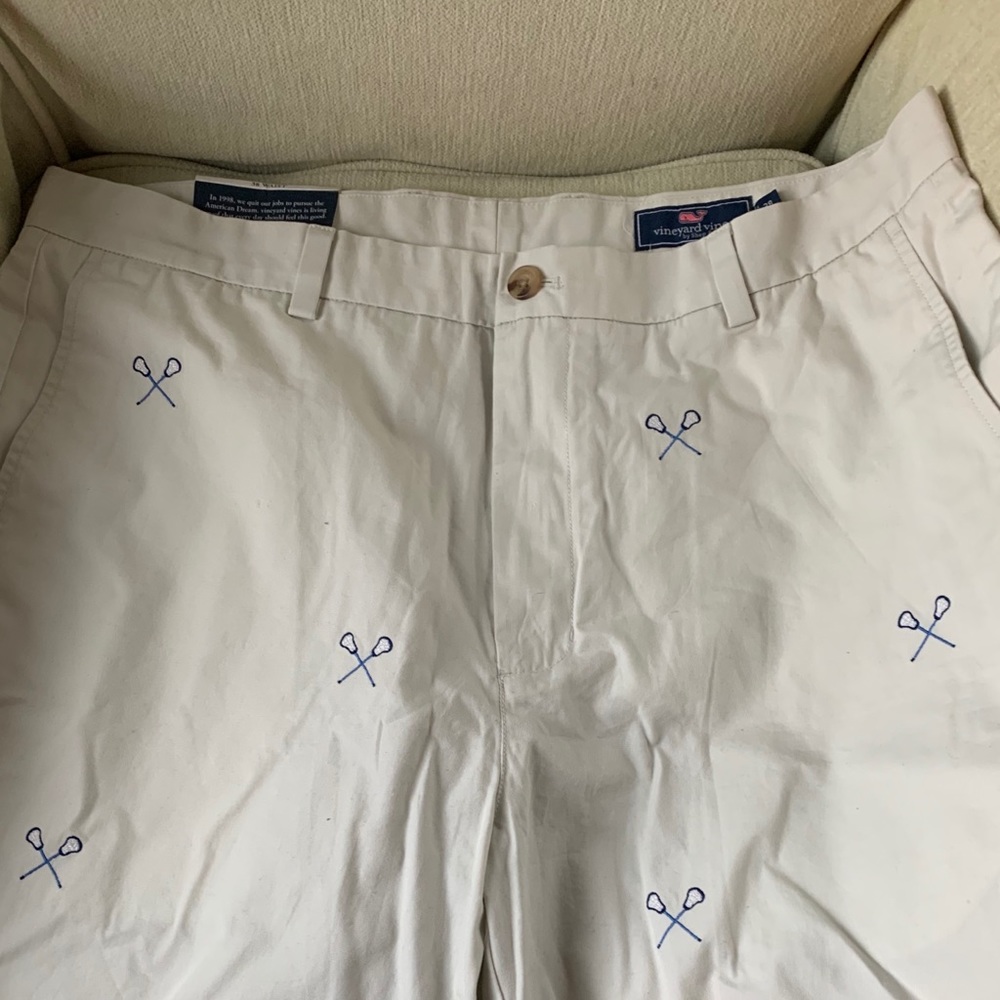 Vineyard Vines new lacrosse embroidered shorts.